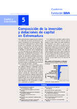 Composición de la inversión y dotaciones de capital en Extremadura