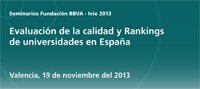 Quality assessment and university rankings in Spain